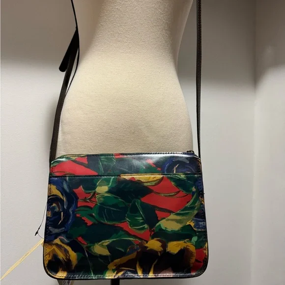 Patricia Nash Leather New Floral Bloom Crossbody Bag NWT - Picture 4 of 7